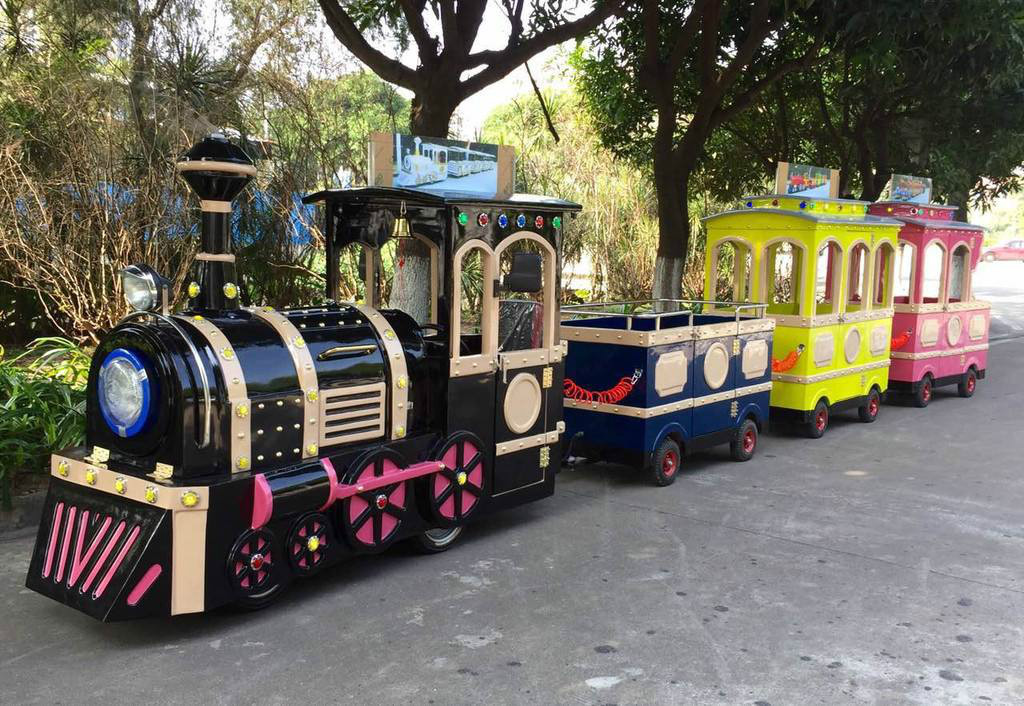 江北景区广商场无轨观光小火车电动儿童游乐设备小火车可坐人户外玩具